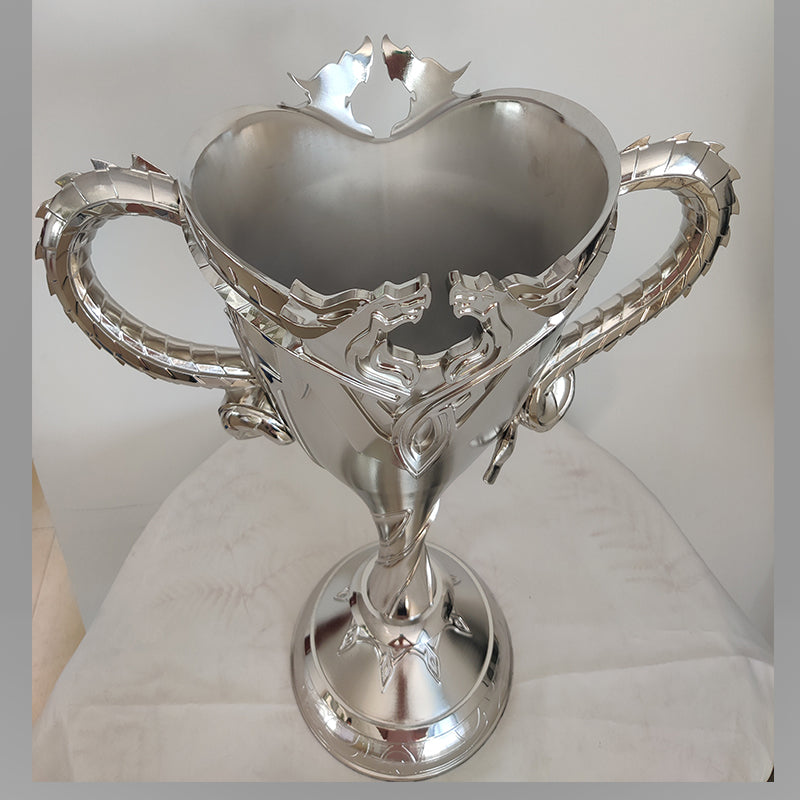 Honor of Kings trophies,Silver Dragon Trophy,esports tournament trophies, custom game trophies, trophy factory, trophy manufacturer, trophy wholesale, custom metal trophies, trophies, trophy customization, trophy ordering.