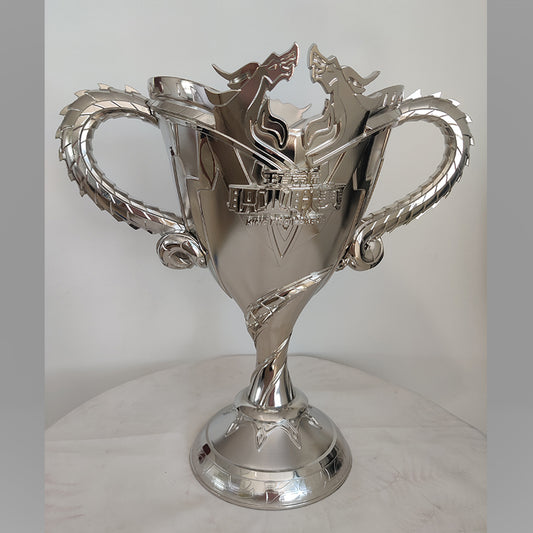 Honor of Kings trophies,Silver Dragon Trophy,esports tournament trophies, custom game trophies, trophy factory, trophy manufacturer, trophy wholesale, custom metal trophies, trophies, trophy customization, trophy ordering.